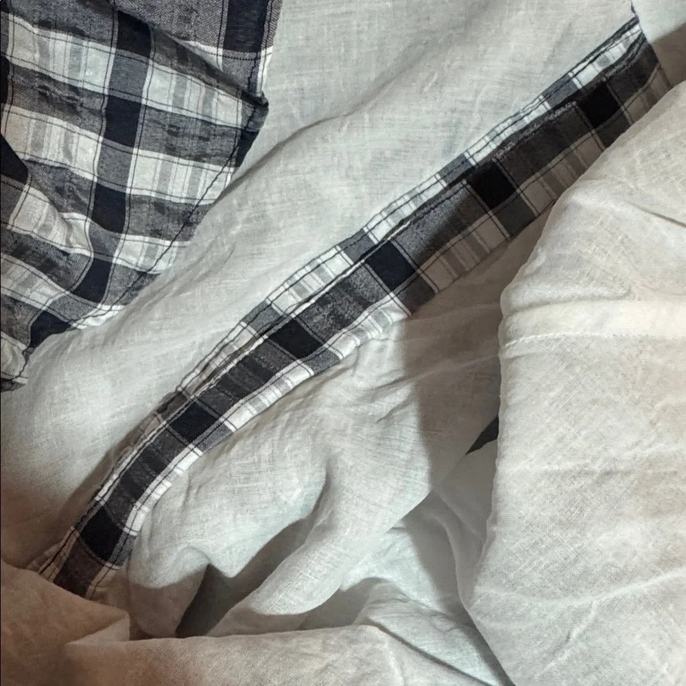 Veronica Beard Ruffled black/white Gingham lined mini dress size Medium - Picture 9 of 9